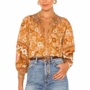 SPELL Anne Blouse in Peach NWOT Size XS